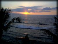 Sunset view at Mahana Surf